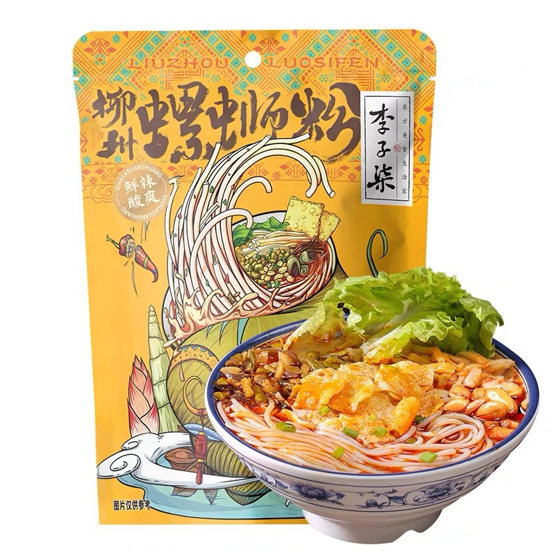李子柒柳州螺狮粉乐心包216g柳州螺狮粉速食广西特产粉丝米线批发