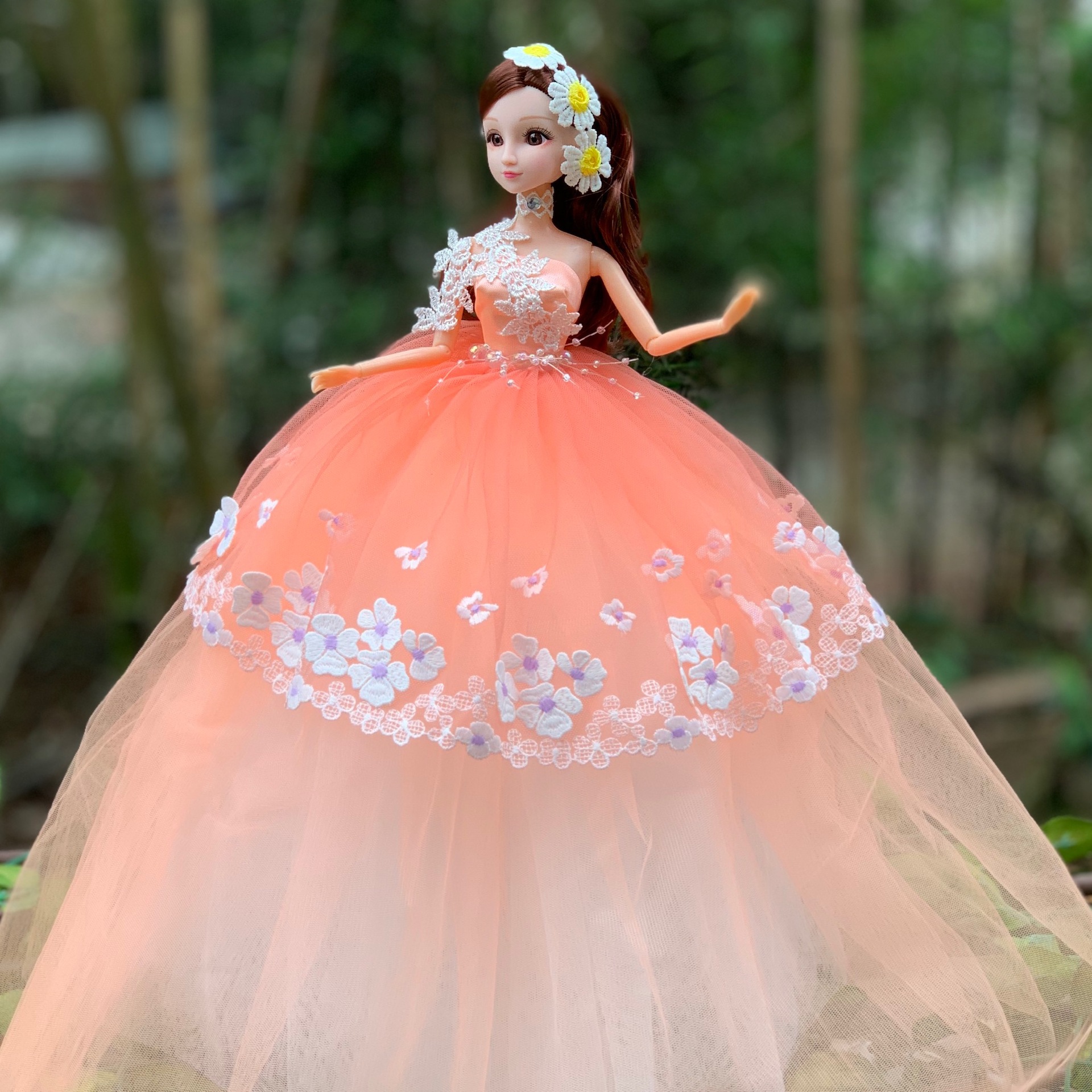 婚纱娃娃大号绣美人单个女孩玩具儿童节礼物公仔洋娃娃50厘米