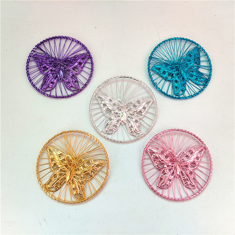 【圆片蝴蝶】铁丝蝴蝶特色手工创意挂件节日挂件