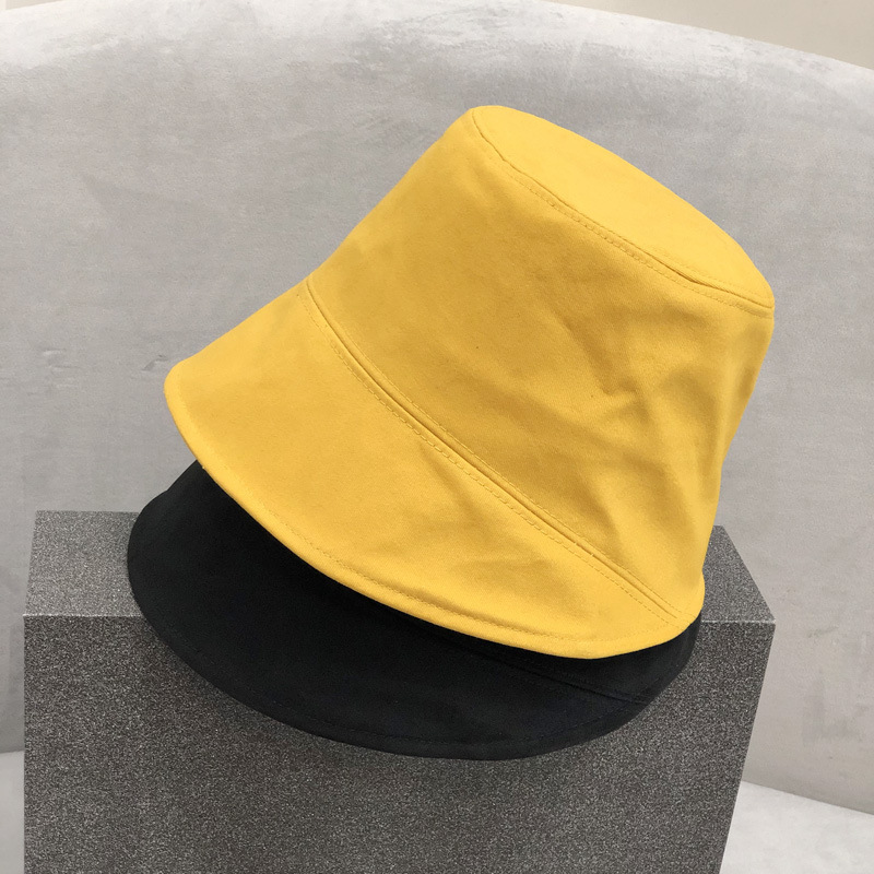 Hat Female Korean Style Trendy Spring Fashionable Stylish Front Long Back Short Solid Color Bucket Hat Spring and Autumn Street Cute Bucket Hat Trendy