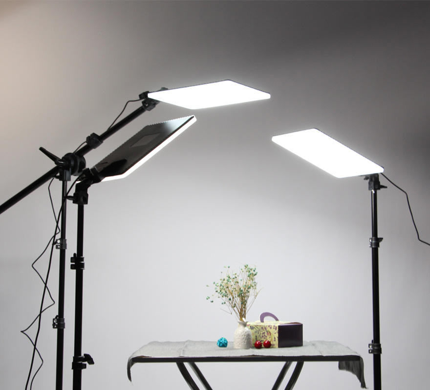 供应led平板补光灯双色温摄影灯直播拍照视频补光人像静物打光灯