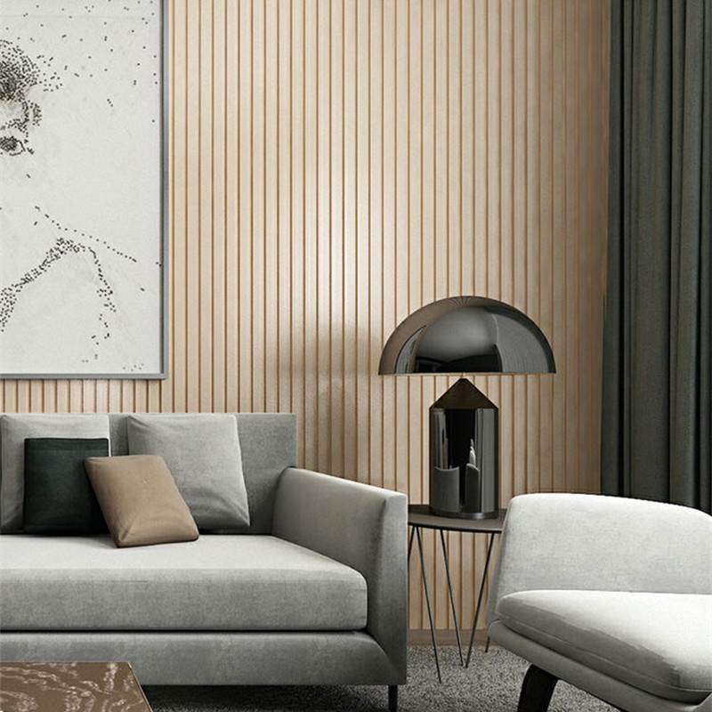 网红实木格栅条装饰板电视背景墙凹凸形生态木长城板木饰板护墙板