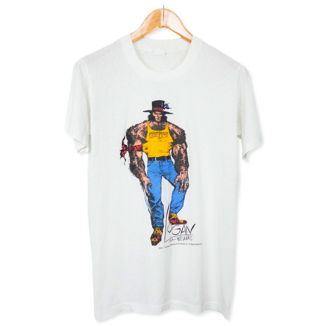 美式古着vintage James Jimmy Howlet金刚狼t短袖宽松大码宽松T恤