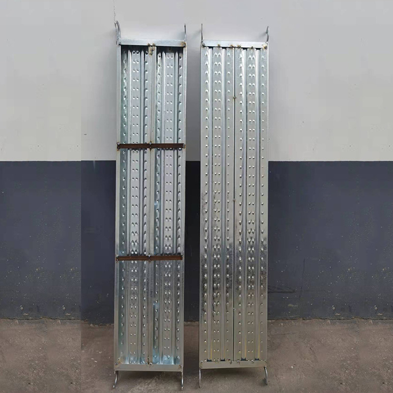 建筑工程脚踏板镀锌脚手架方通踏板 梯形脚手架踏板脚踩钢踏板