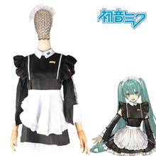 初音女仆装cosplay 初音未来cos虚拟偶像 二次元套装女装道具服