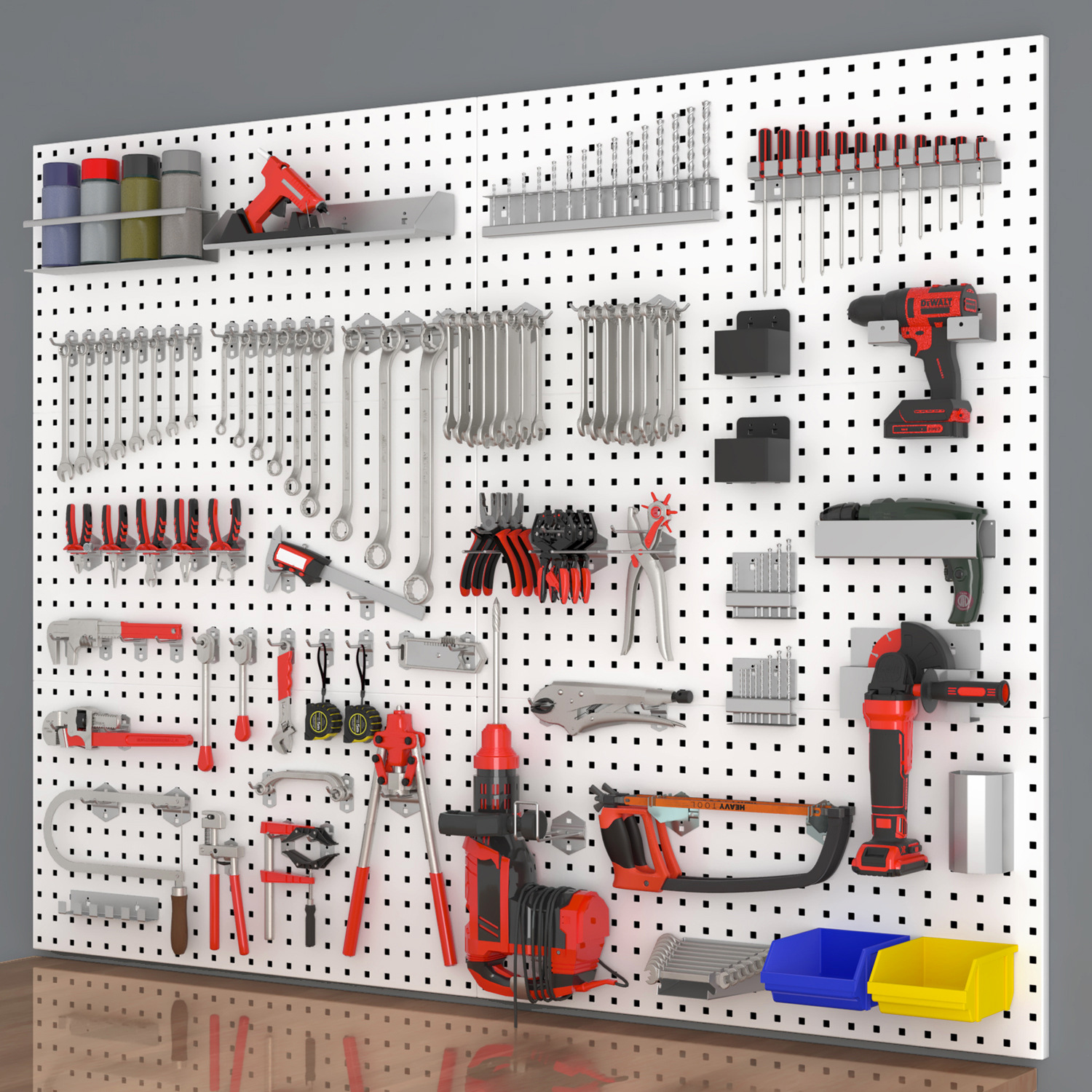 工具挂板方孔洞洞板烘焙挂架收纳架挂钩汽车美容挂墙板五金展示架