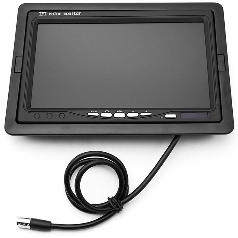7寸车载显示器高清货车倒车影像液晶屏12v24v汽车通用收割机电视