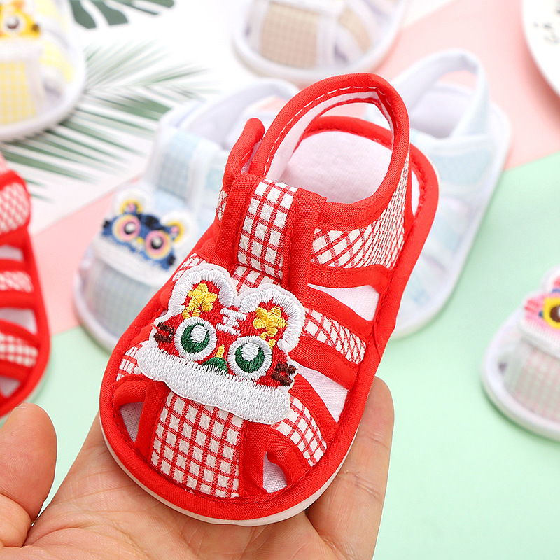 0-1 Years Old Baby's Shoes Summer Sandals Soft Rubber Sole Toddler Shoes 3-6-December Boys and Girls Baby Newborn Shoes