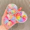 60 doughnut box-packed children spring pinkycolor rubber string Baby baby Hair tie Ring ring Leather sheath