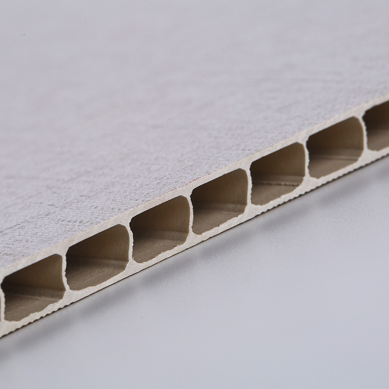 福州厂家批发40cm石塑墙板 8厘厚集成护墙板方孔塑钢板家装材料