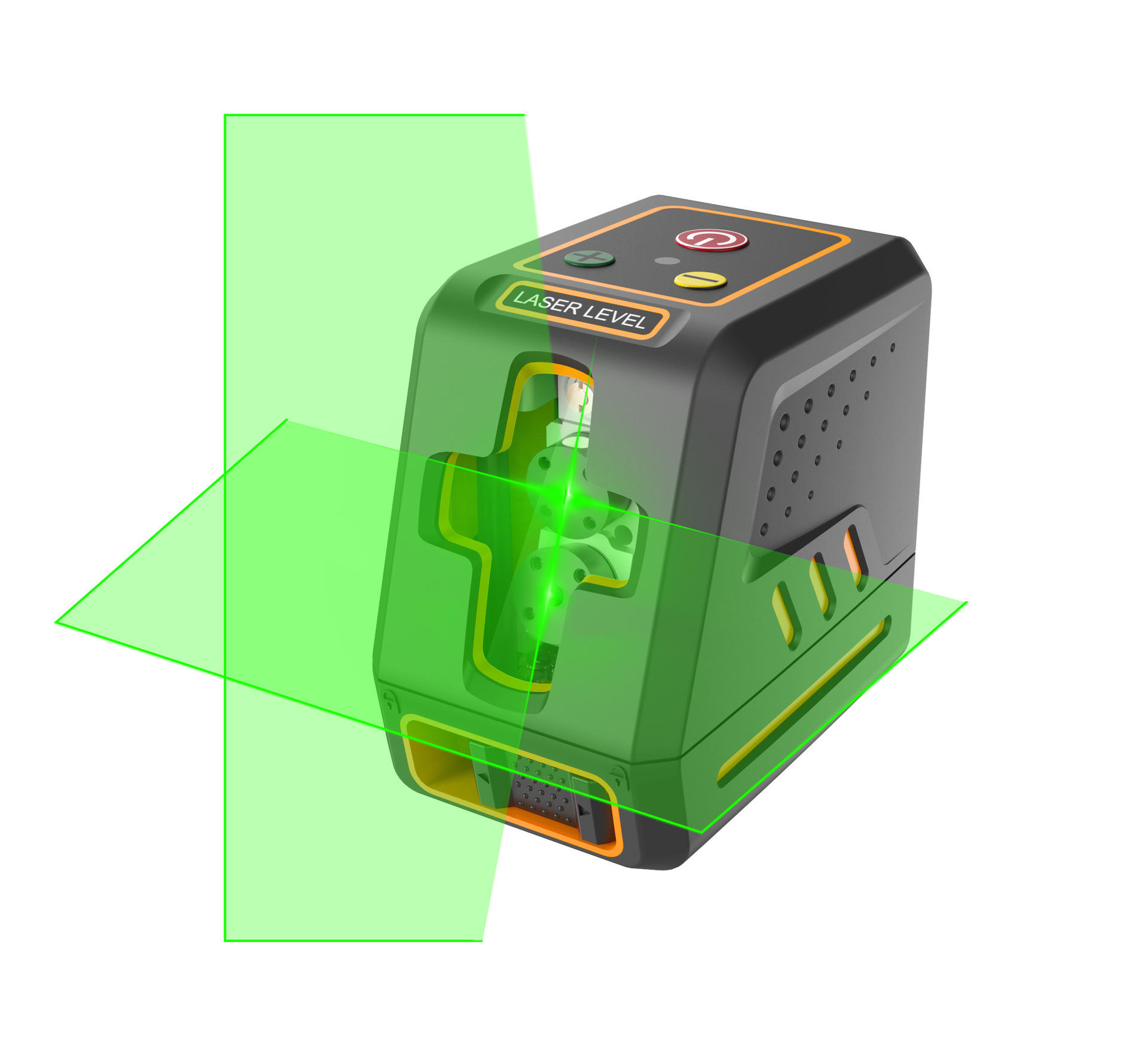 便携迷你激光2线投线仪高精水平仪强光红外线水平仪绿光双模组