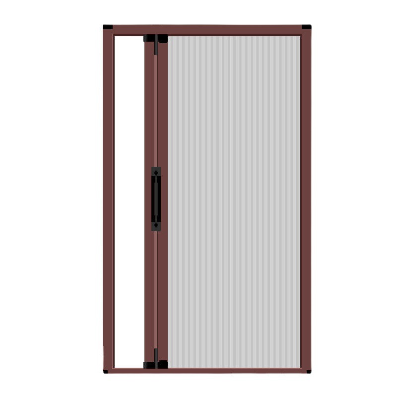 铝合金纱门折叠推拉式防蚊门免打孔隐形家用自装沙门网防盗门纱窗