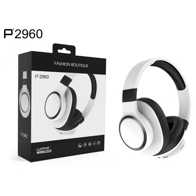 P2960 Bluetooth Headset Headset Wireless Music Headset Card-Inserting Subwoofer Stereo All-Inclusive Comfortable Earmuffs