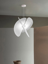 北欧创意个性艺术客厅卧室餐厅民宿LOFT复式楼设计师蚕丝布艺吊灯