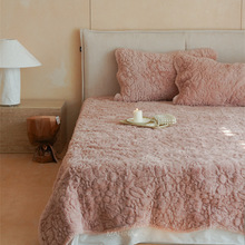 Mahina法式高端双面用床盖 多功能家居装饰沙发毯夹棉床单