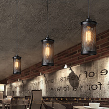 创意个性铁艺复古吊灯 酒店咖啡馆网咖吧台美式乡村烟囱吊灯