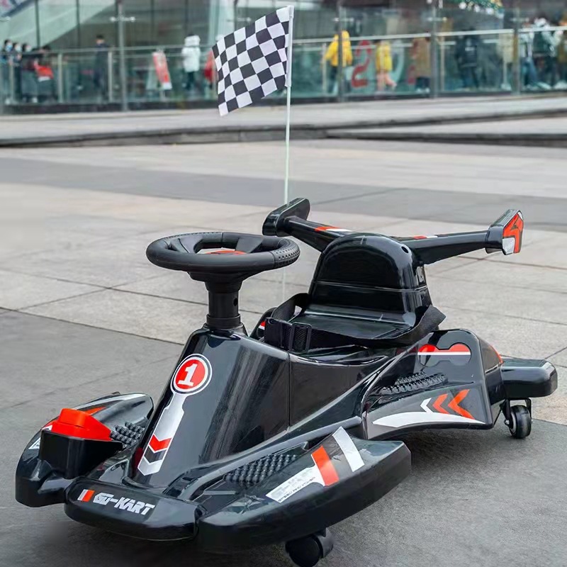 新品儿童电动漂移车炫酷音乐儿童卡丁车五轮电动儿童扭扭车