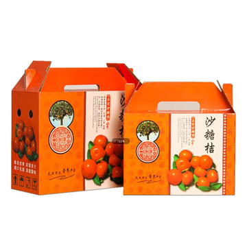砂糖橘包装纸箱批发春节送礼手提礼盒折叠瓦楞纸箱柑橘橙子礼品盒
