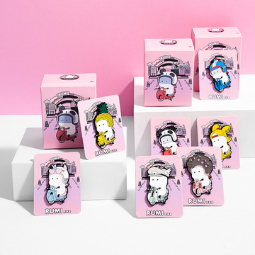 miniso名创优品萌力星球tutu车系列盲盒徽章衣物服饰帽子挂饰装饰