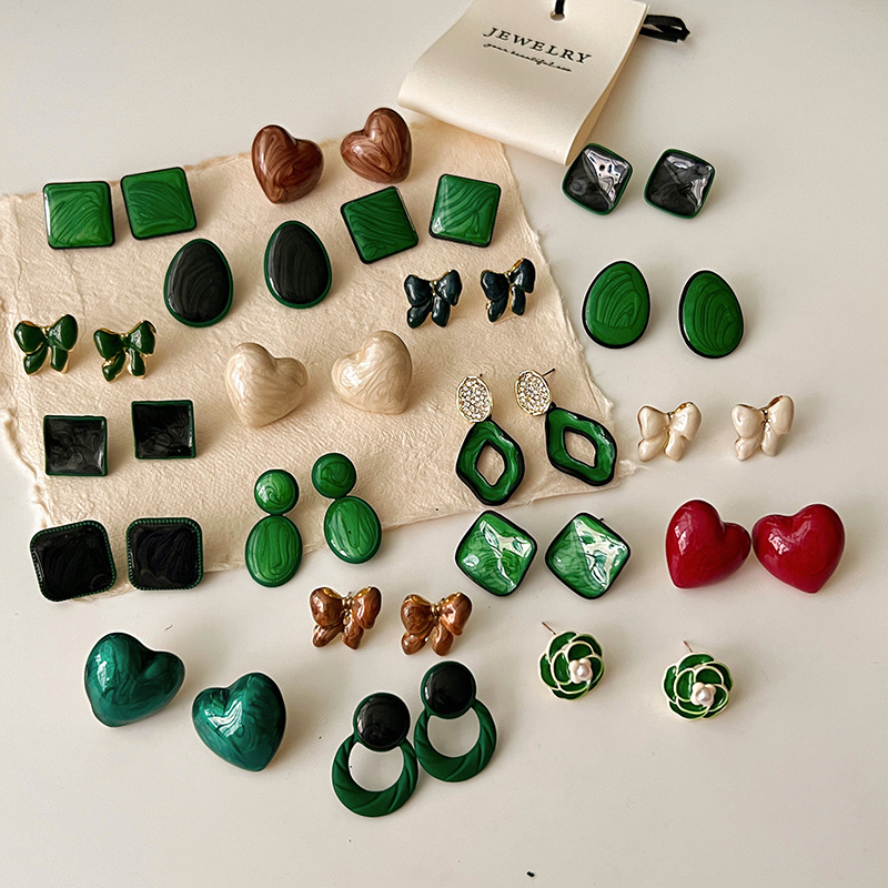 mori style french retro camellia stud earrings for women special-interest design high-grade earrings 2023 popular unique temperament