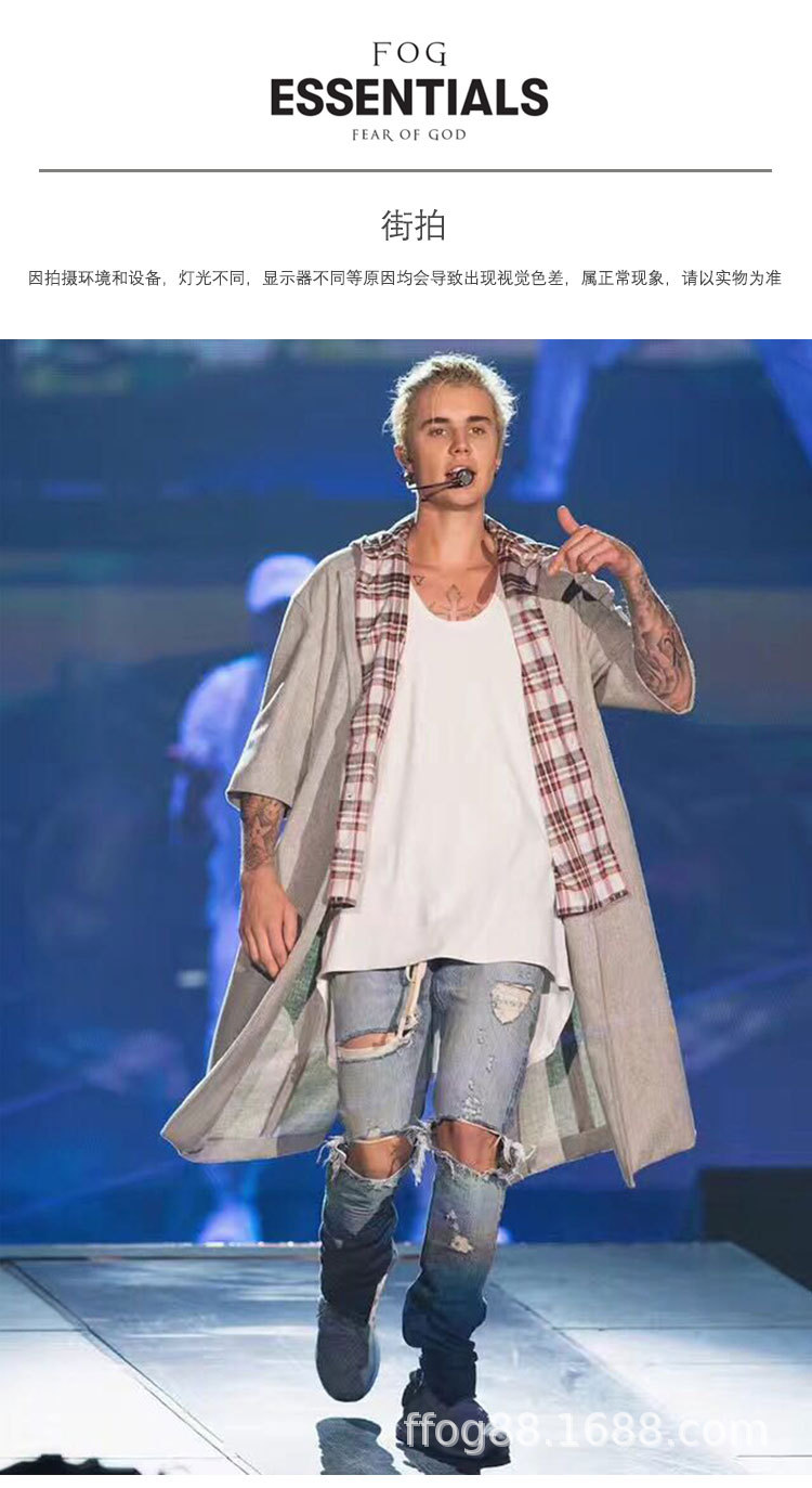 fog正确版fear of god第五季主线高街宽松不规则棉质打底背心男