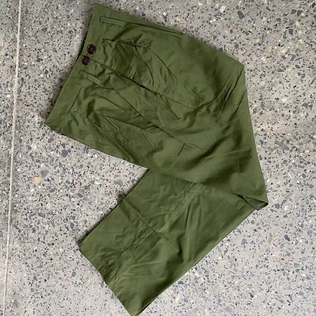 女款黄的确良夏裤薄款夏季长裤工作裤老式黄军裤批发