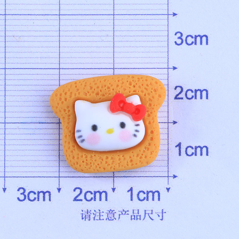 Candy Toy Bread Cake Dessert White Dog Melody DIY Phone Case Stationery Box Hairpin Ornament Resin Accessories