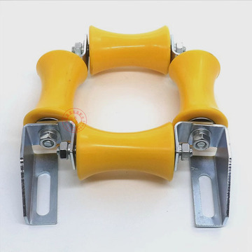 电梯补偿链导向装置底坑防晃装置90*59导向轮适用蒂森电梯配件