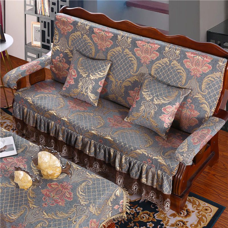 沙发垫子实木沙发垫连体带靠背老式可拆洗坐垫加厚海绵组合套坐垫