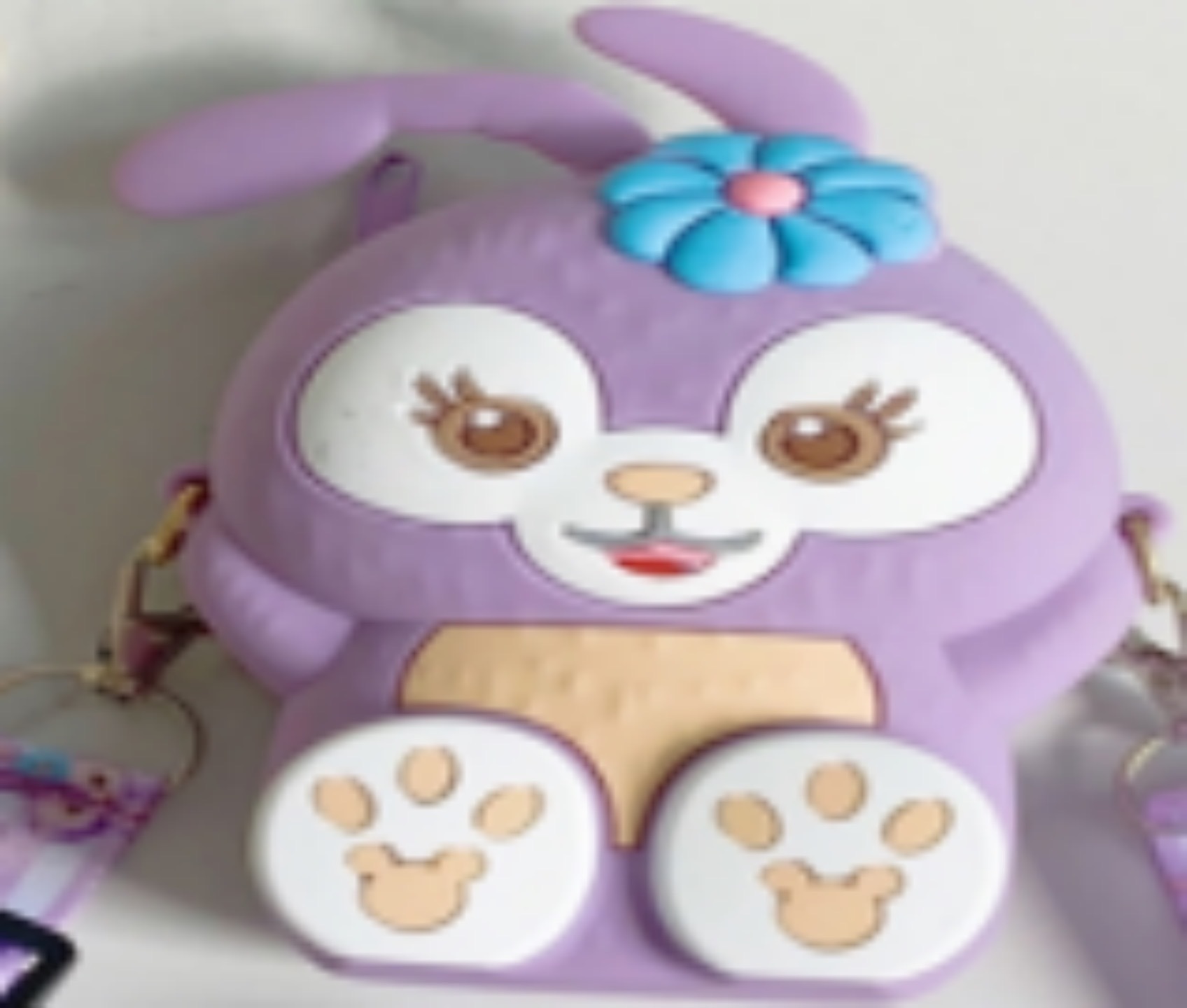 Korean Style Silicone Bag Children's Silicone Coin Purse Cartoon Cute Star Delu Rabbit Shoulder Bag Boys and Girls Crossbody Storage