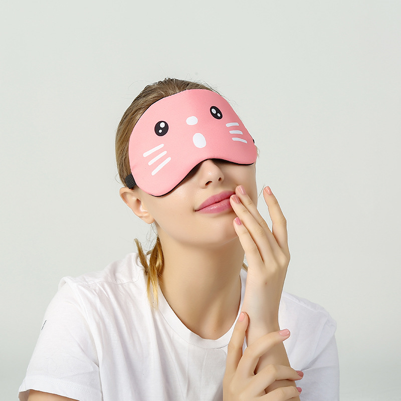 航空午休可爱儿童眼罩睡眠专用遮光眼罩冰袋冰敷热敷眼罩定制logo