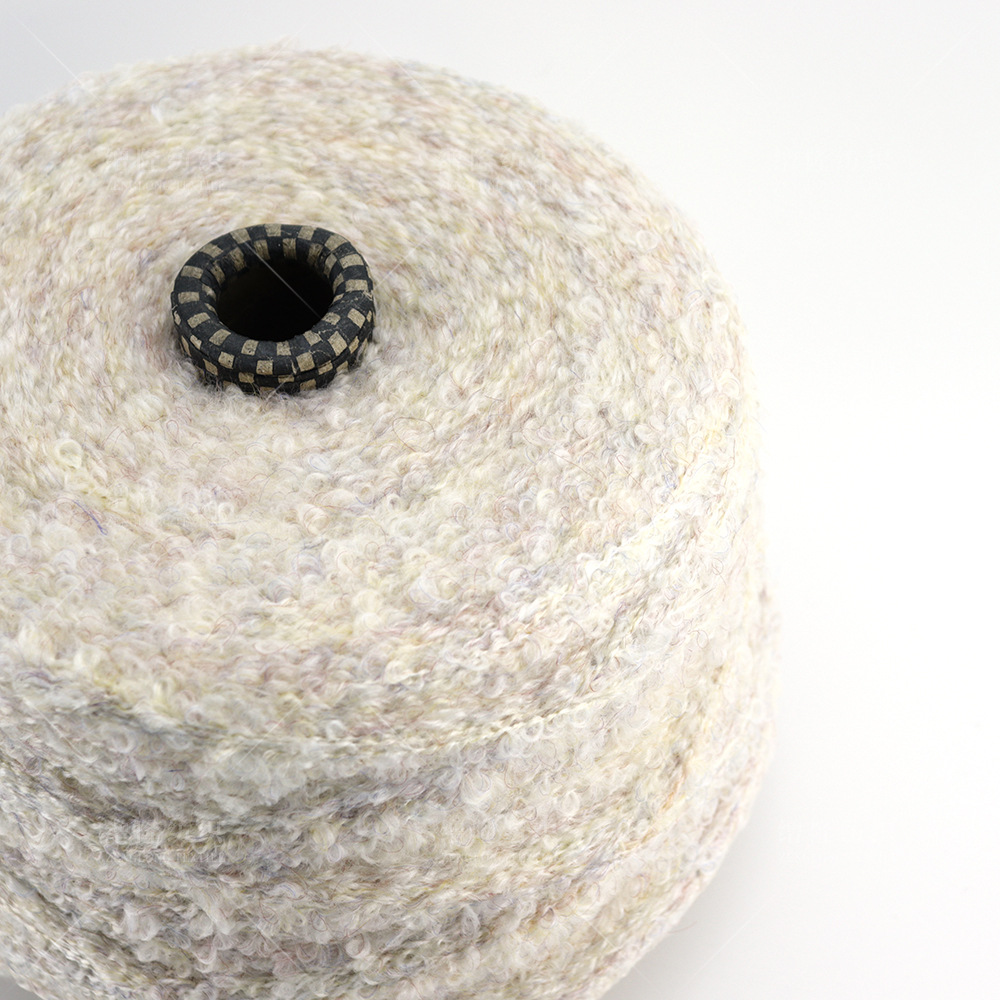 7支网红大圈圈纱毛线纱线毛料10%羊毛76%腈纶12%尼龙2%氨纶