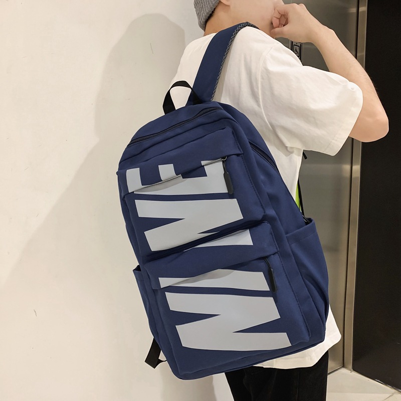 Schoolbag Female Junior High School Student Simple Backpack Primary School Student 2023 New Large Capacity High School Student College Students' Backpack Male