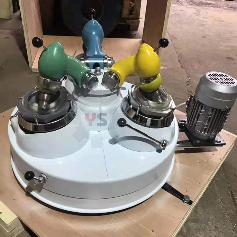 永盛xpm-120*3实验室玛瑙三头研磨机化验室磨矿机玛瑙料钵研磨棒