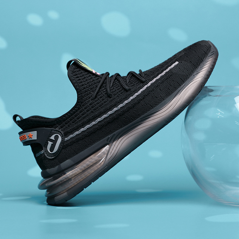 椰子鞋男2020夏季新款男士休闲鞋潮网面透气鞋子男潮鞋飞织运动鞋