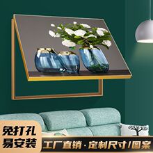 新款电表箱电表盒装饰画免打孔配电箱遮挡挂画简约总闸开关箱