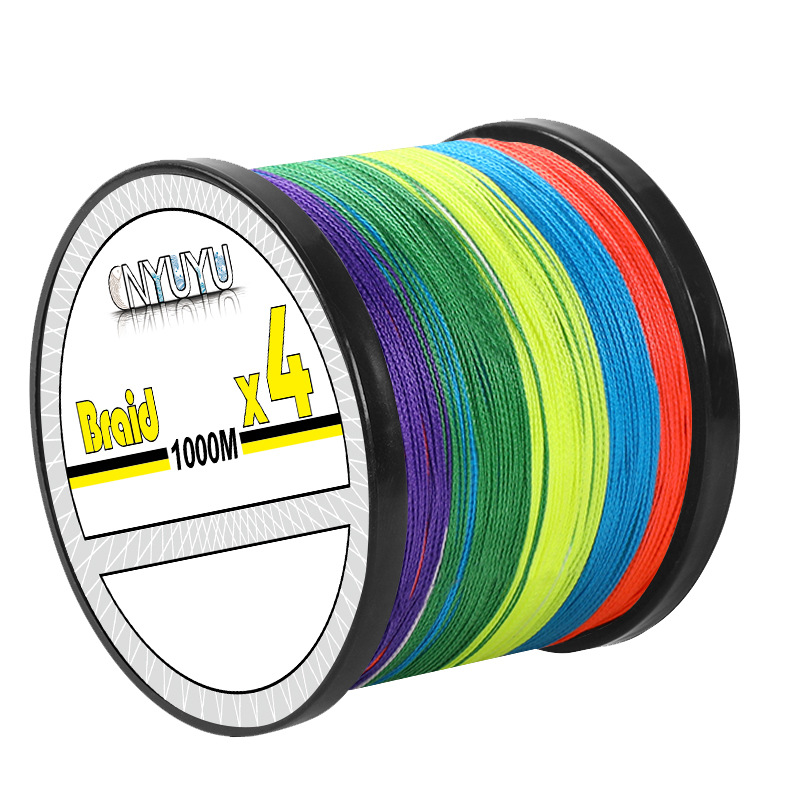 Dyneema Fish Line 4 Series 8 Series 9 Series Pe Wire Colorful 10 M One Color Cross-Border Goods 20 Old Factory Direct Supply