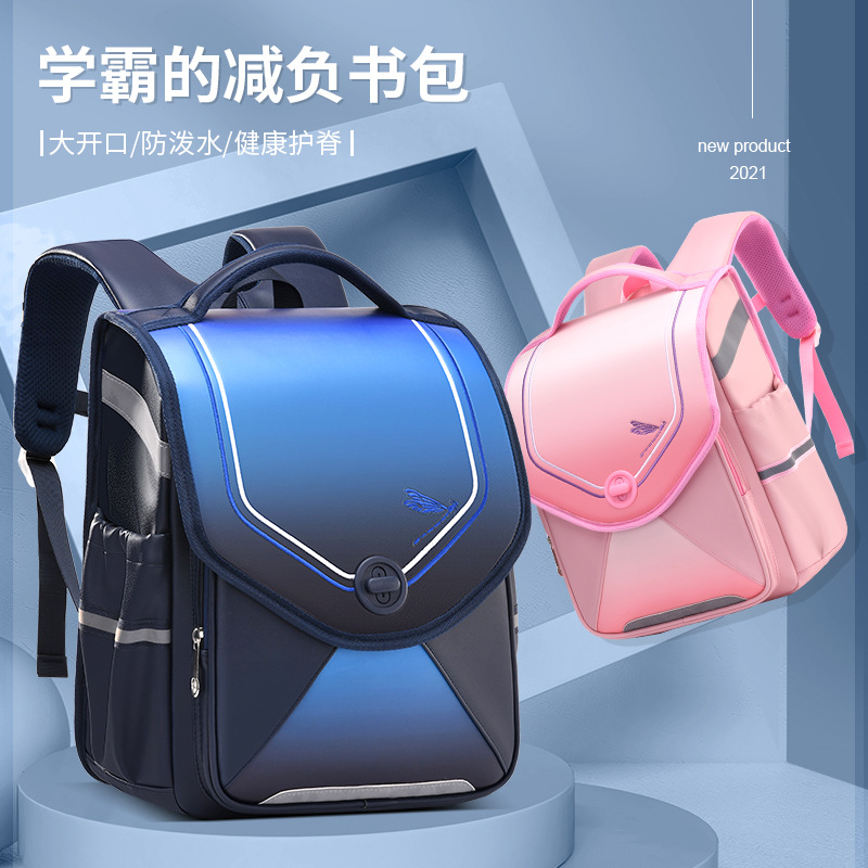 New Primary School Student Flip Schoolbag Large Capacity Waterproof 6-12 Years Old Astronaut Bag Children Backpack