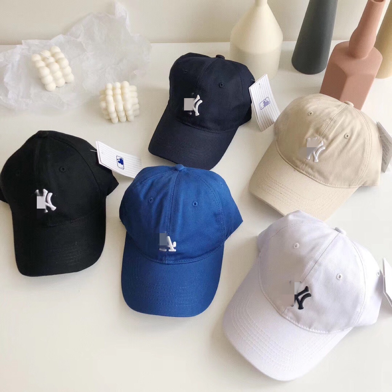 la棒球帽女春夏季韩国版小标ny软顶鸭舌帽子百搭防晒遮阳帽男潮牌