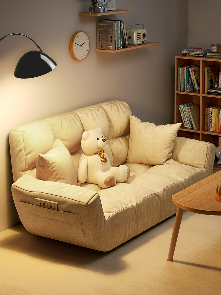 懒人沙发可躺可睡小户型网红卧室小沙发家用经济型双人榻榻米沙发