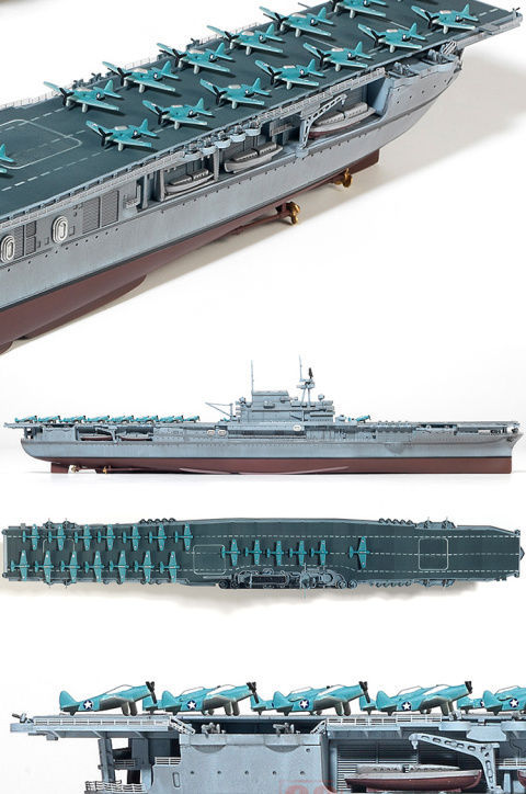 3g模型 爱德美拼装舰船 14224 企业号航空母舰cv-6附蚀刻片 1/700