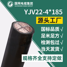 国标yjv22-4*50铜芯铠装电缆线 zr-yjv22-4*185阻燃铜芯电力电缆