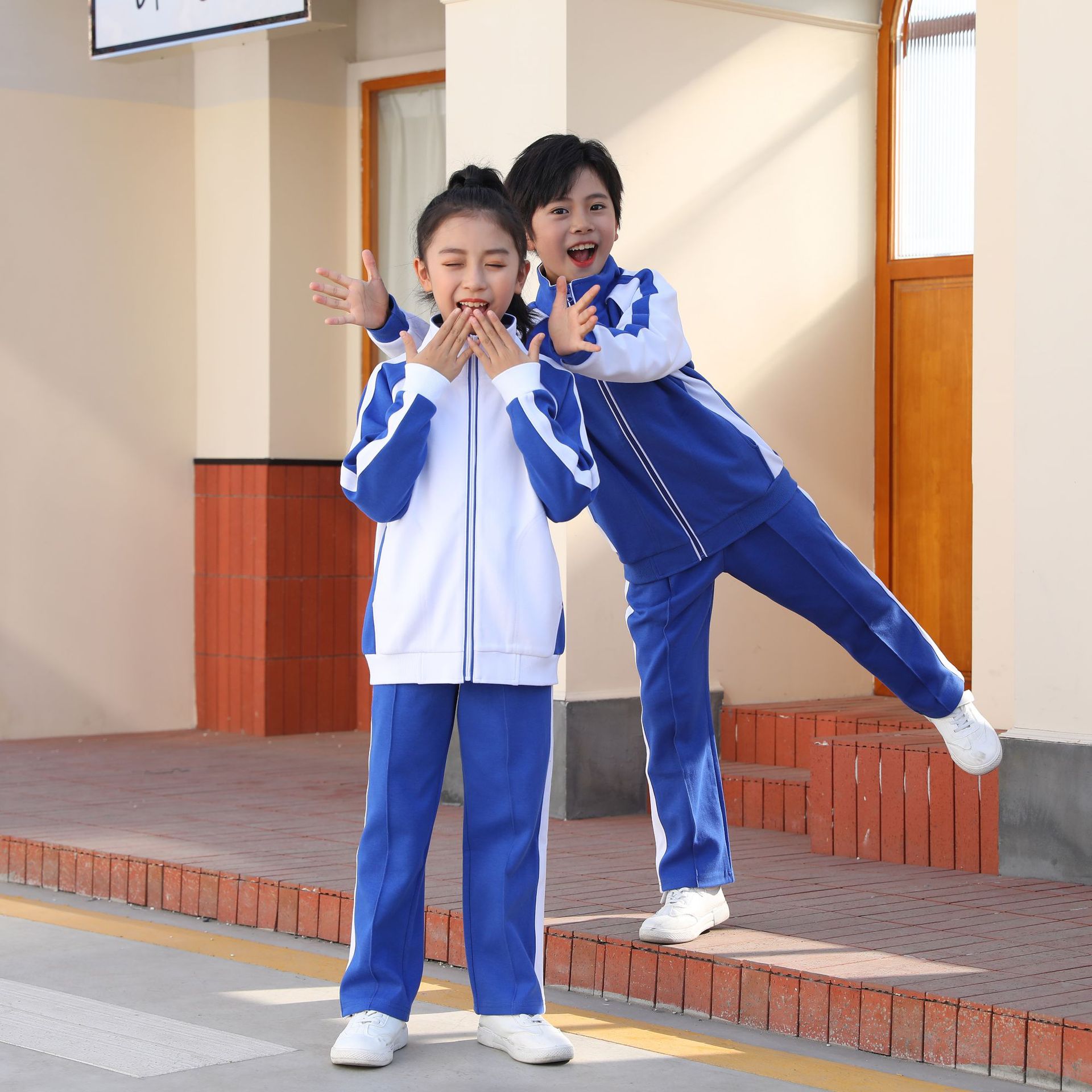 深圳校服小学生校服夏秋冬季运动套装男女童服短袖长袖长裤外套