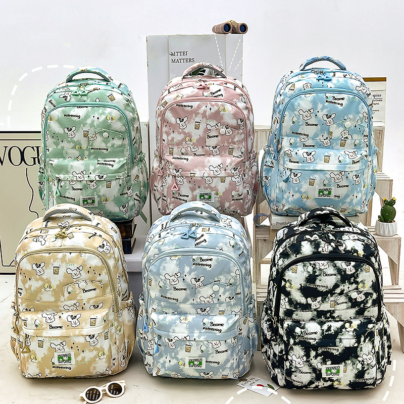 Japan and South Korea Sweet All-Matching Cute Schoolbag Women's Junior and Middle School Students Large Capacity Travel Backpack Mori Style Backpack Travel Bag