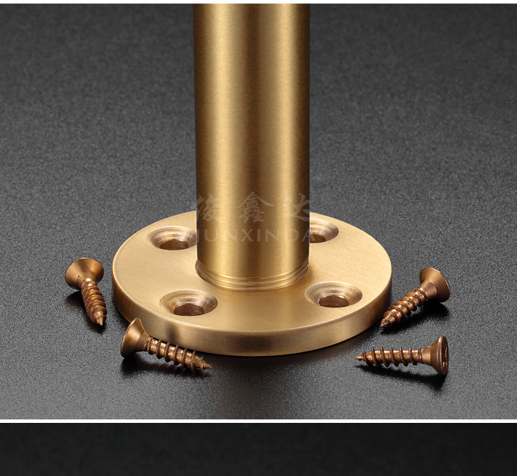 铜脚可调节黄铜纯铜电视柜茶几床头柜桌子椅子新中式家具美式北欧