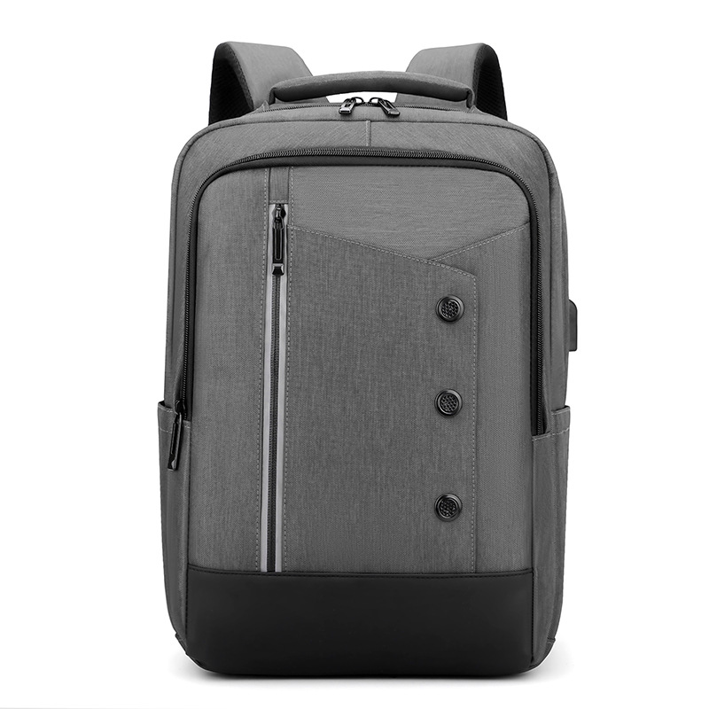 Backpack Cross-Border New Fashion Trendy Business Men's Backpack Commuter Short-Distance Leisure Office Travel Computer Bag