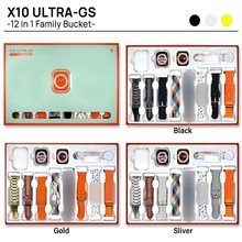 跨境新品X10 ULTRA-GS智能手表耳机套装12+1卡扣多表带无线充礼盒