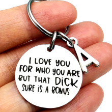 I Love You Funny Keychain Gifts for Boyfriend Fiance Husband