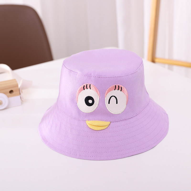 Children's Hat Spring Thin Big Brim Bucket Hat Baby Summer Outdoor Sun Protection Sun Hat Middle and Big Children Bucket Hat