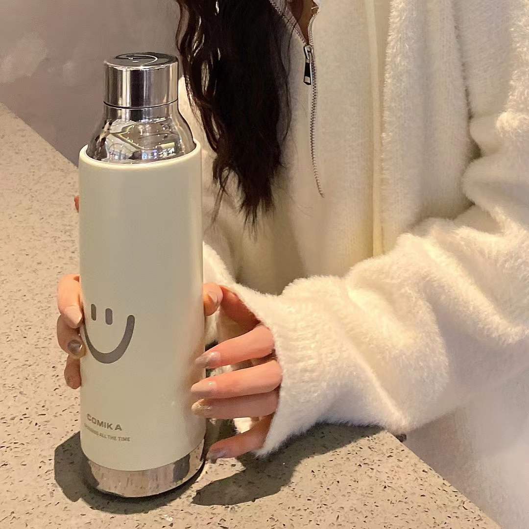 comika口咔大茶杯高颜值不锈钢大容量780ml男女生随身手拿保温杯